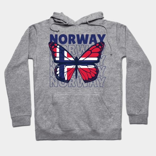 I Love Norway // Norwegian Flag // Norwegian Pride Hoodie by SLAG_Creative